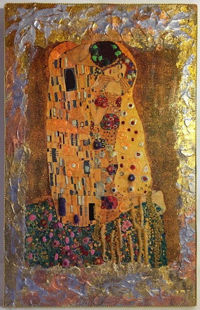 Il Bacio di Klimt in Lana